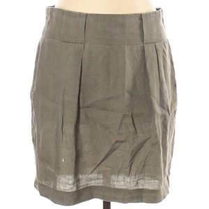 Stile Benetton Green Linen Skirt
